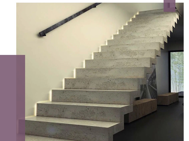 Облицовка бетонных лестниц в Дальнереченске от 4586 руб/м2 