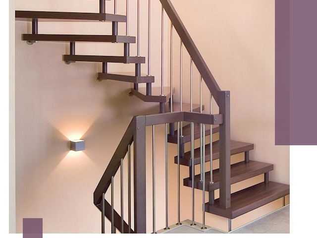 Изготовление лестниц на больцах в Дальнереченске под ключ