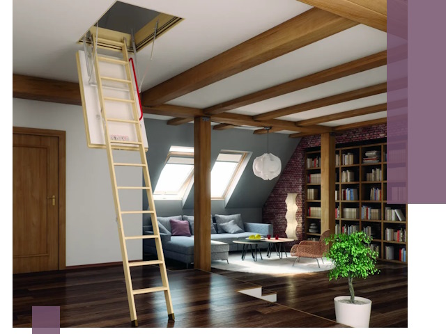 Чердачные лестницы под ключ в Дальнереченске: изготовление и монтаж