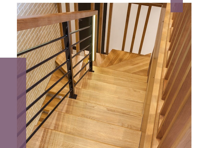 Лестницы из ясеня в Дальнереченске под ключ от 9986 руб. 