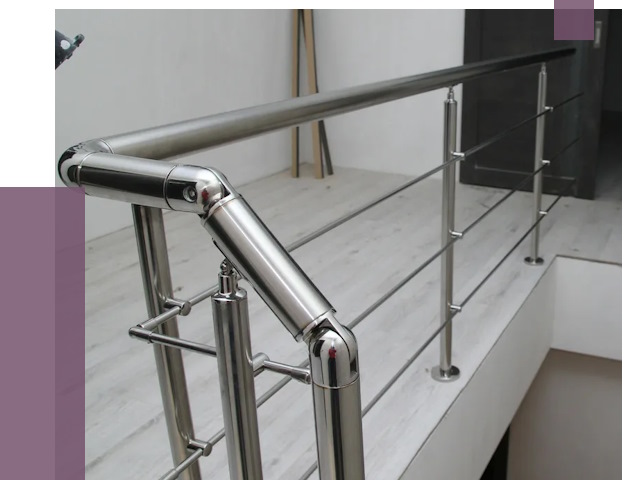 Перила из нержавеющей стали в Дальнереченске от 8967 руб. под ключ | ПРОЛЁТ-Длн