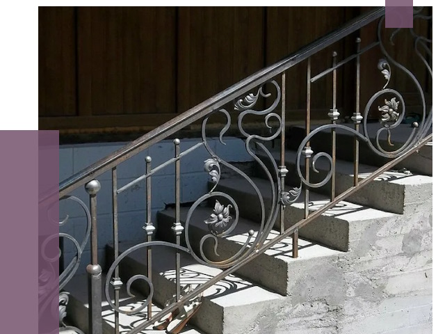 Кованые перила в Дальнереченске от 8662 руб. под ключ — качество от ПРОЛЁТ-Длн