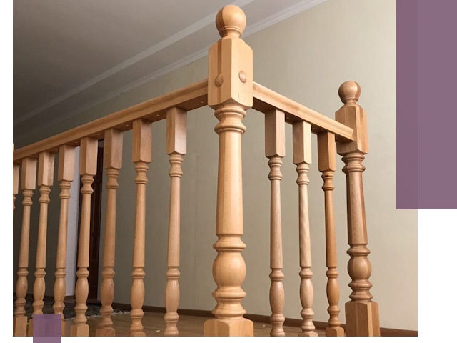 Деревянные перила на заказ в Дальнереченске: монтаж и изготовление