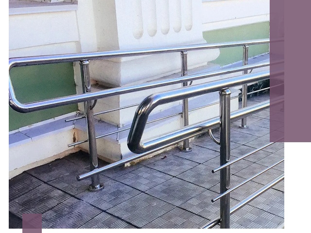 Ограждения пандусов из металла и нержавейки в Дальнереченске