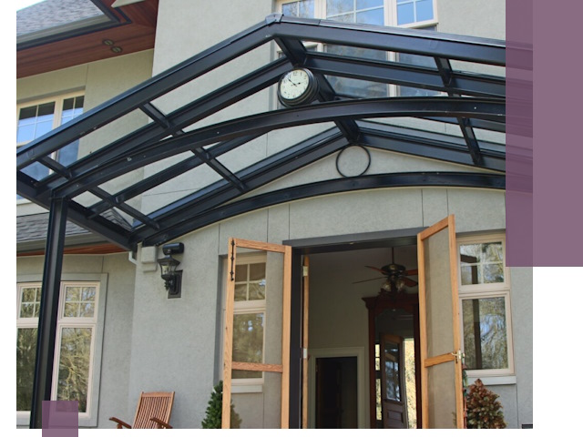 Изготовление и монтаж навесов и козырьков в Дальнереченске