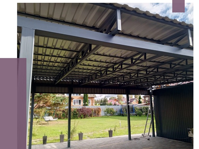 Монтаж навесов в Дальнереченске от 7337 руб. — установка навеса | ПРОЛЁТ-Длн