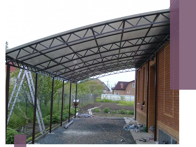 Профессиональный монтаж навесов под ключ в Дальнереченске