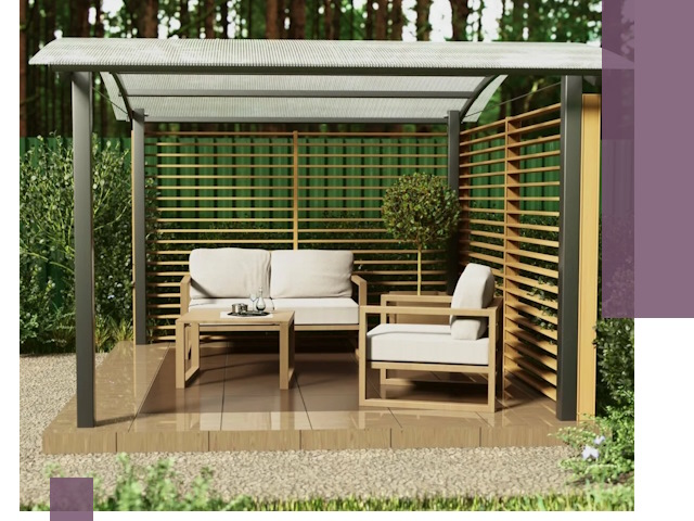 Навесы для дачи в Дальнереченске: изготовление, монтаж и демонтаж