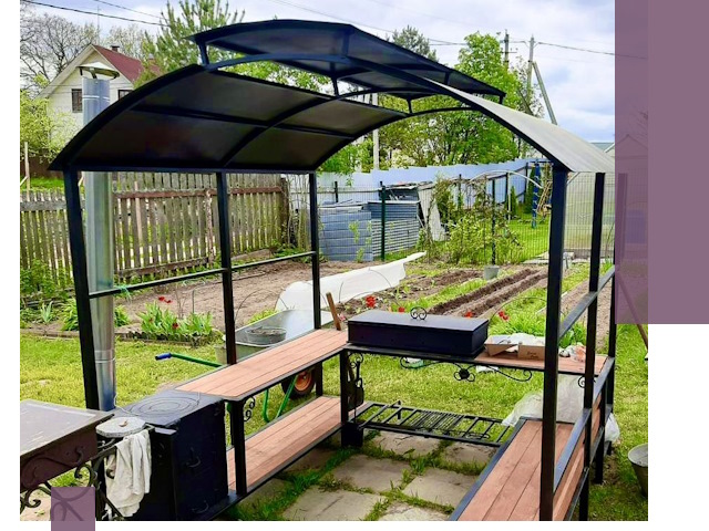 Навесы для барбекю в Дальнереченске: изготовление, монтаж и демонтаж