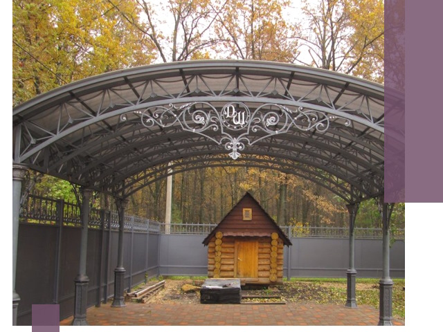 Кованые навесы премиум-класса под заказ в Дальнереченске