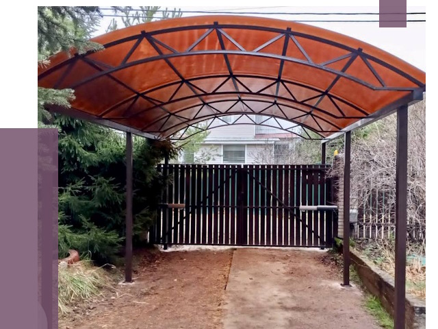 Арочные навесы в Дальнереченске от 12687 руб. — изготовление и монтаж | ПРОЛЁТ-Длн