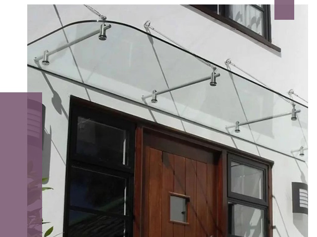 Стеклянные козырьки в Дальнереченске от 18852 руб. | ПРОЛЁТ-Длн