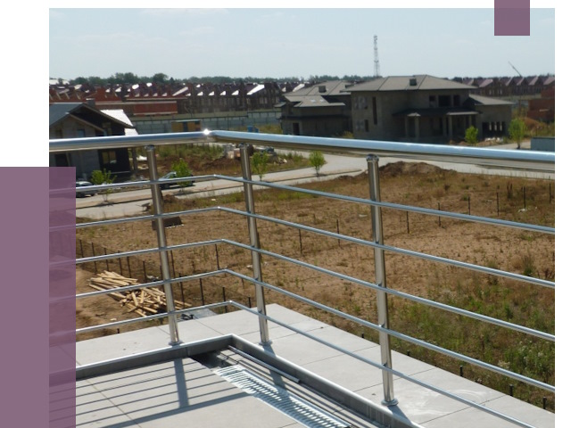 Парапеты из нержавеющей стали в Дальнереченске от 7948 руб. за м² | ПРОЛЁТ-Длн