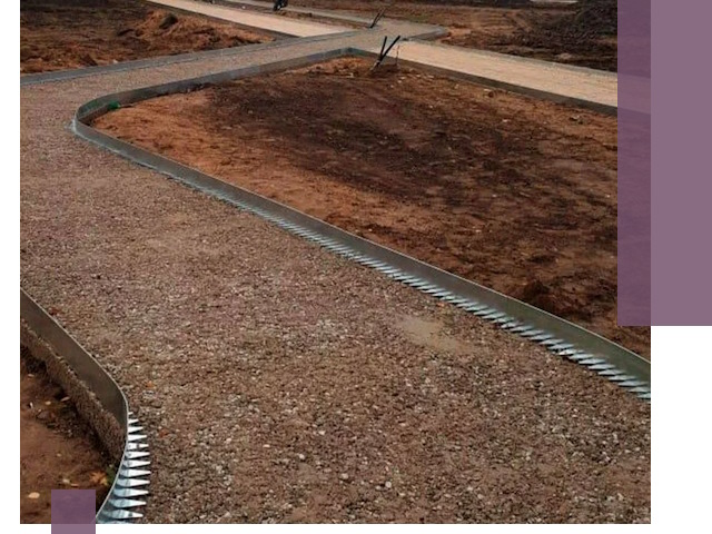 Металлические бордюры под ключ в Дальнереченске — изготовление и монтаж