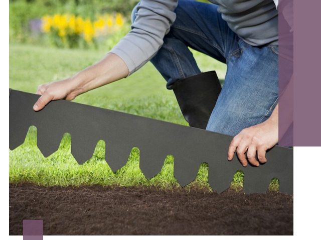 Металлические бордюры для газона в Дальнереченске — изготовление и монтаж