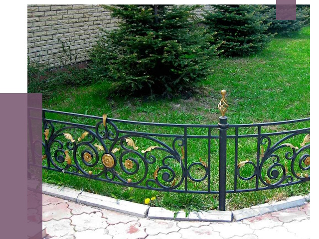 Кованые газонные ограждения в Дальнереченске от 7592 руб. — ПРОЛЁТ-Длн